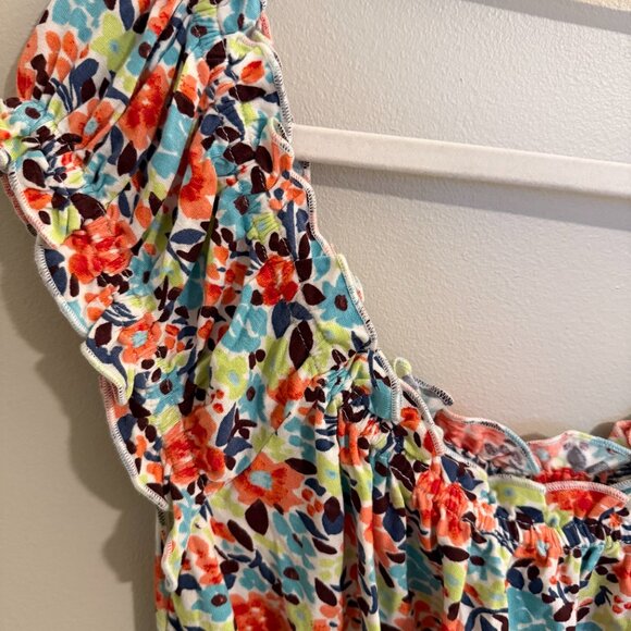 O'Neill Smocked off the Shoulder Floral Top - Picture 4 of 7